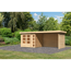 Gartenhaus aus Holz mit Überdachung