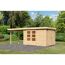 Gartenhaus aus Holz mit Überdachung