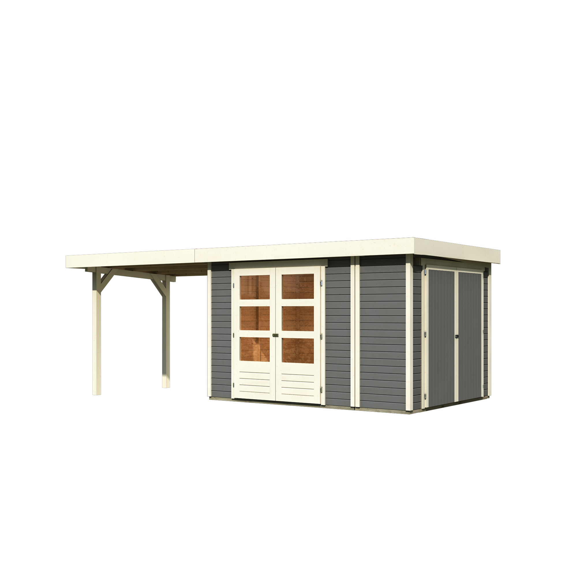 Gartenhaus mit Überdachung