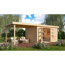 Gartenhaus-Set 'Betola 6' naturbelassen mit Anbauschrank und Schleppdach 666,5 x 211 x 262 cm
