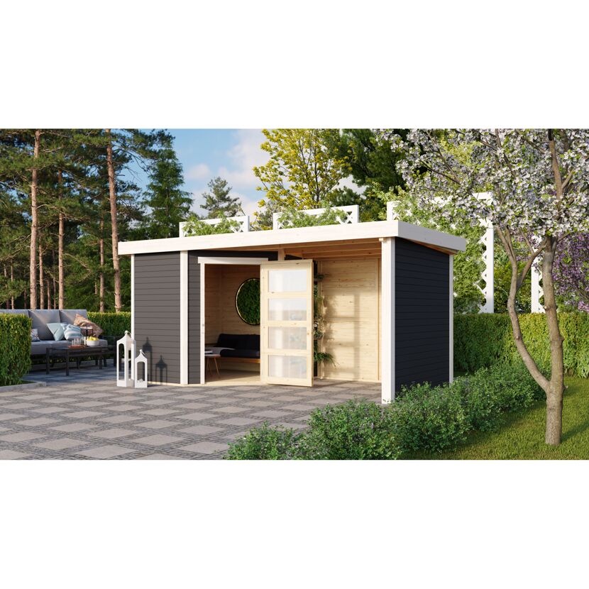 Gartenhaus mit Überdachung