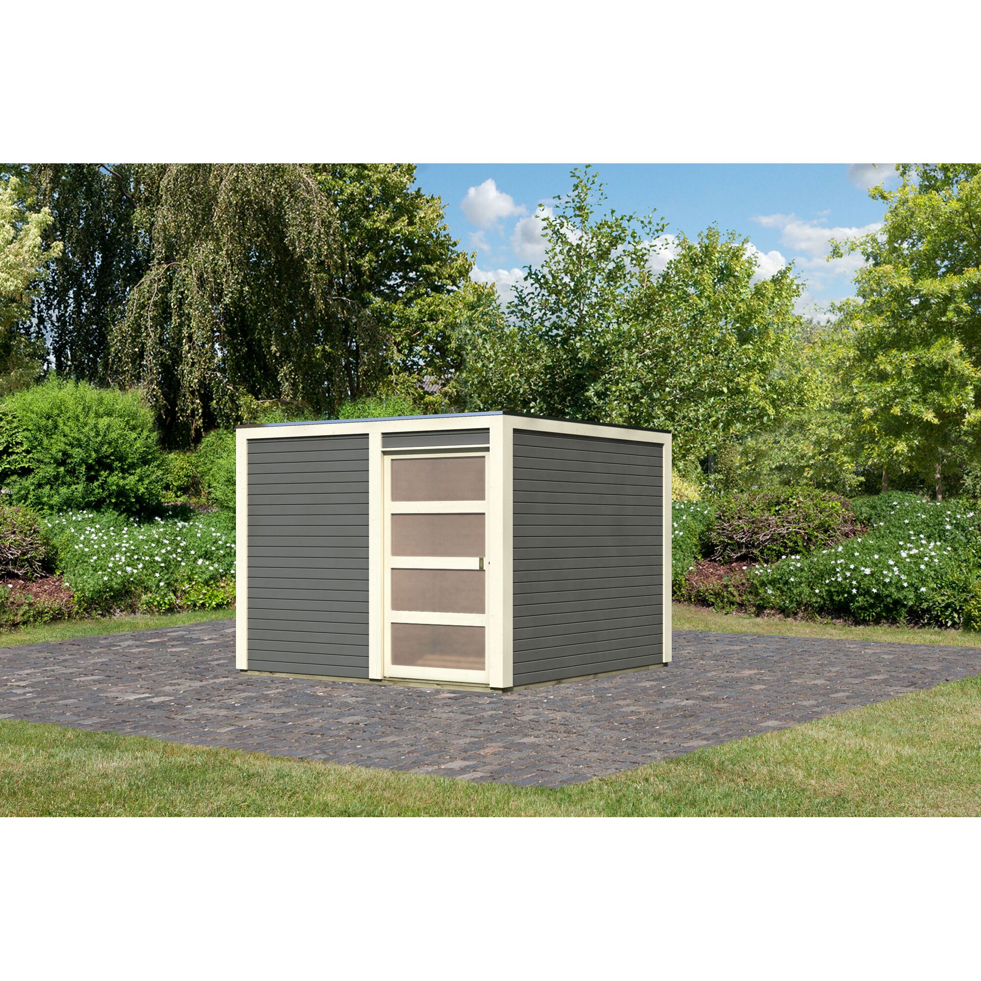 Gartenhaus Quadrado 2 tgrau