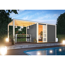 Gartenhaus-Set 'Quadrado 2' terragrau mit Anbaudach 542,5 x 214 x 276 cm