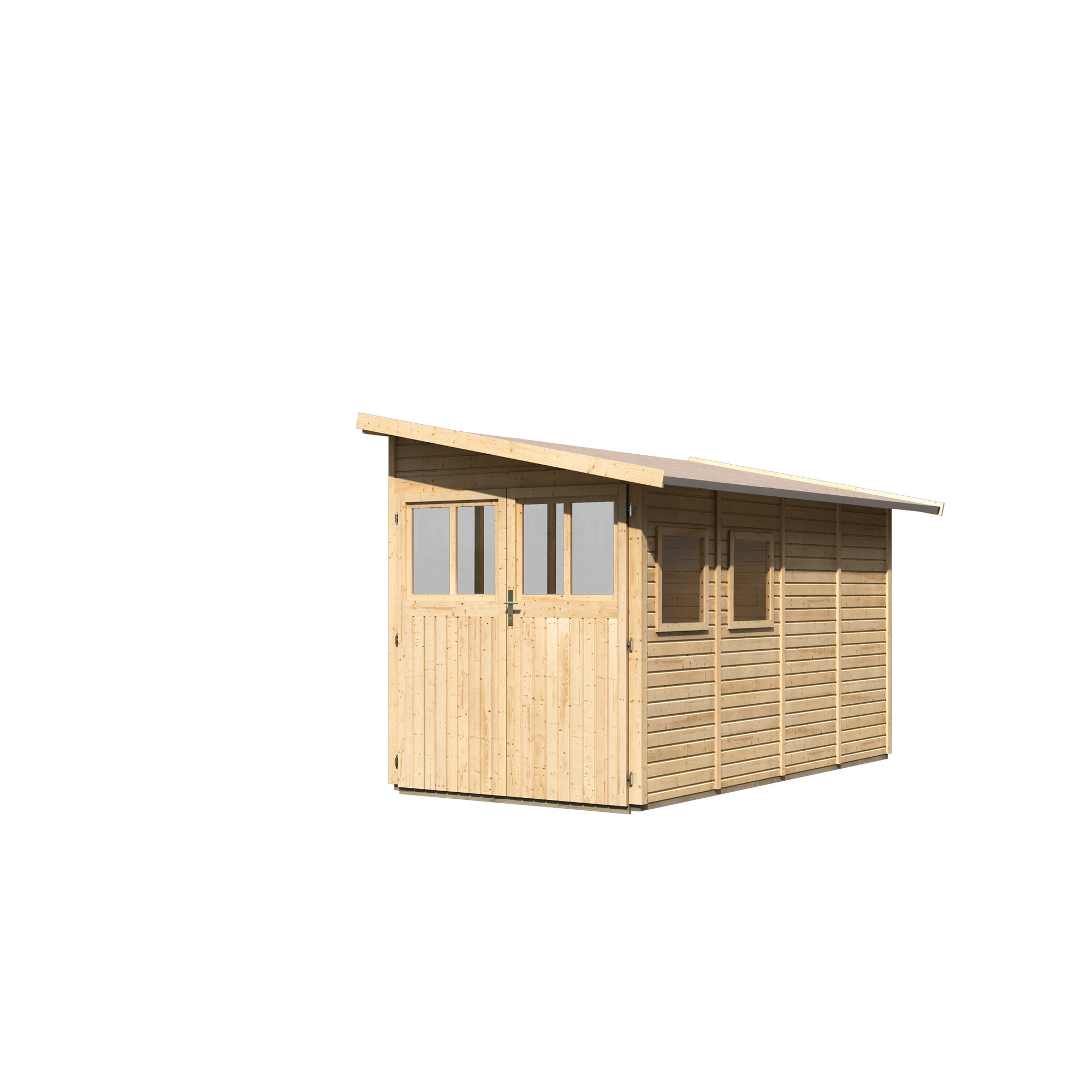 Gartenhaus 'Klosterfelde 4' naturbelassen 200 x 230 x 408 cm