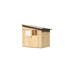 Gartenhaus 'Walsorde 2' naturbelassen 255 x 243 x 232 cm