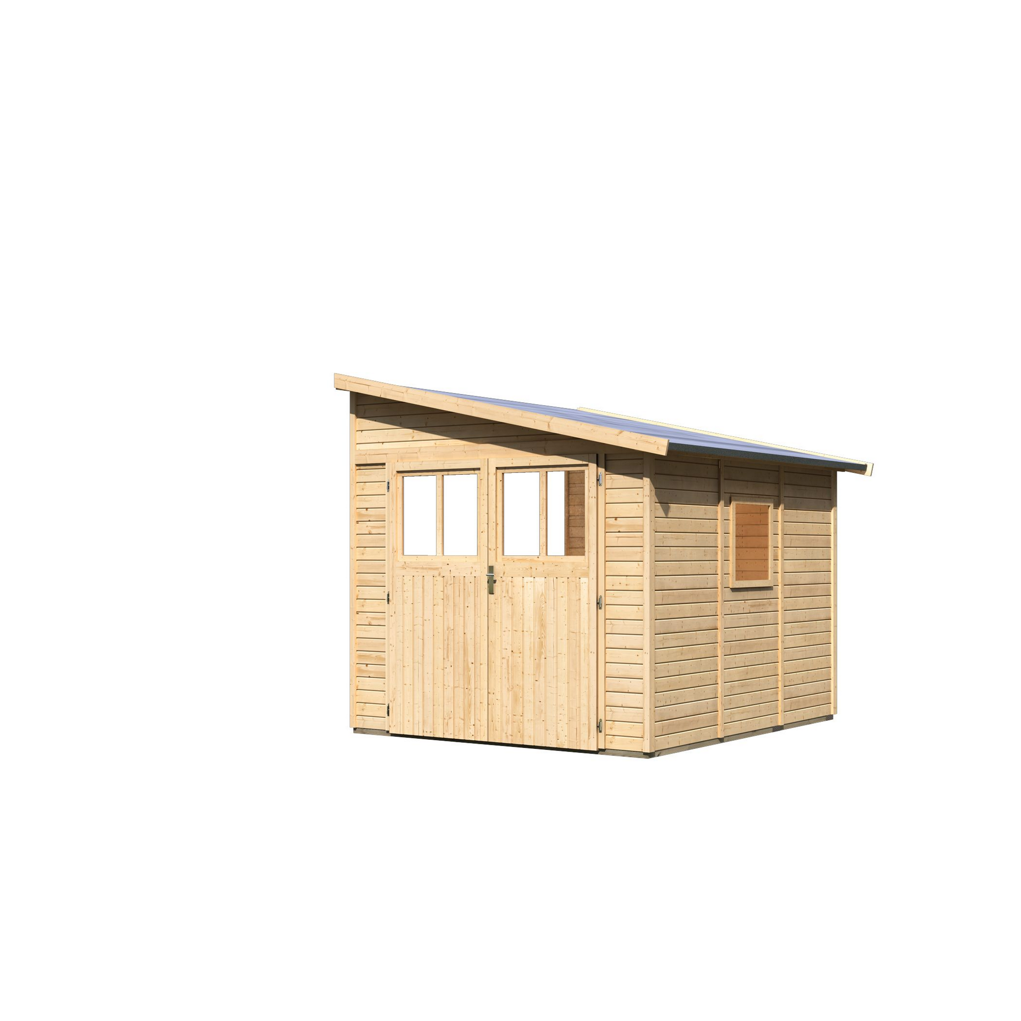Gartenhaus 'Walsorde 3' naturbelassen 255 x 243 x 232 cm