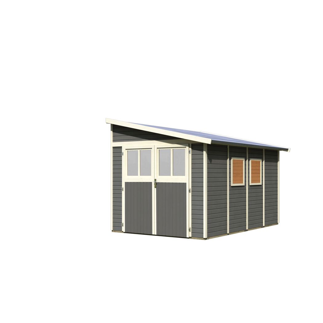 Gartenhaus 'Walsorde 4' terragrau 255 x 243 x 232 cm