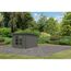 Gartenhaus 'Meteor B' terragrau/anthrazit 309 x 218,5 x 292,4 cm