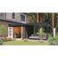 Gartenhaus-Set 'Meteor B' terragrau/anthrazit mit Anbaudach 309 x 218,5 x 292,4 cm