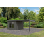 Gartenhaus-Set 'Meteor B' terragrau/anthrazit mit Anbaudach 309 x 218,5 x 292,4 cm