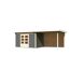 Gartenhaus-Set 'Landern 7' terragrau mit Anbaudach und Rückwand 702 x 222 x 273 cm