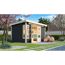 Modernes Gartenhaus mit offener Front