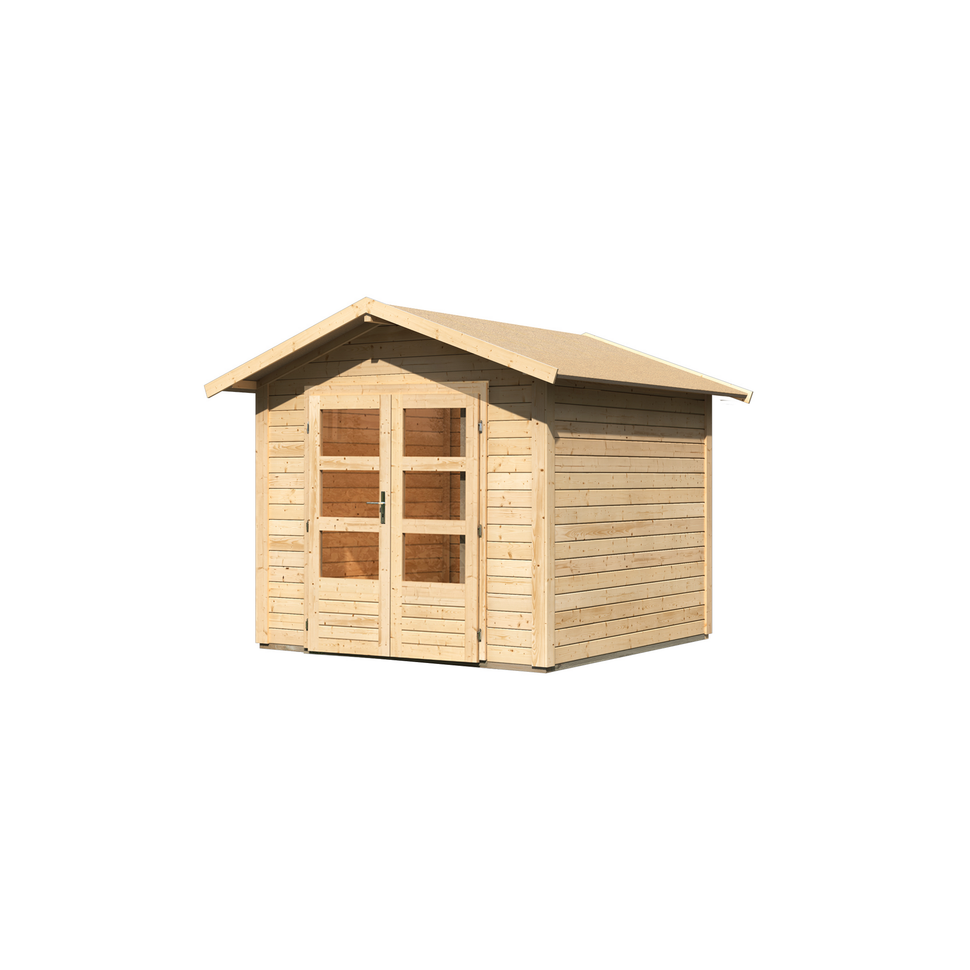 Gartenhaus'Koberg 4' naturbelassen 270 x 230 x 274 cm