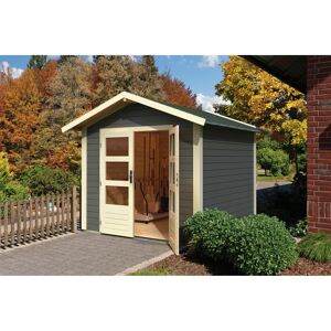 Gartenhaus'Koberg 4' terragrau 270 x 230 x 274 cm