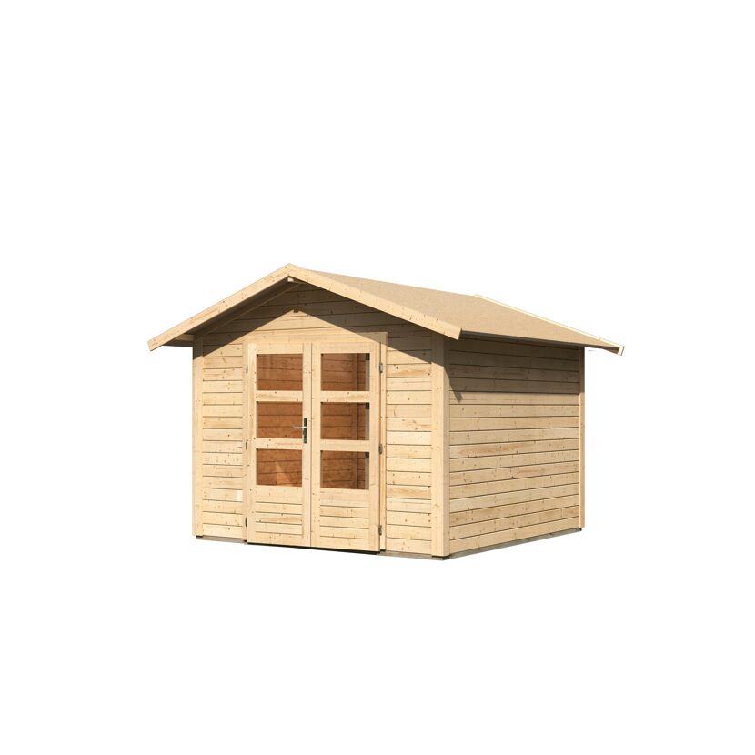 Gartenhaus'Koberg 6' naturbelassen 300 x 234 x 304 cm