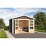 Gartenhaus'Koberg 8' terragrau 330 x 238 x 330 cm