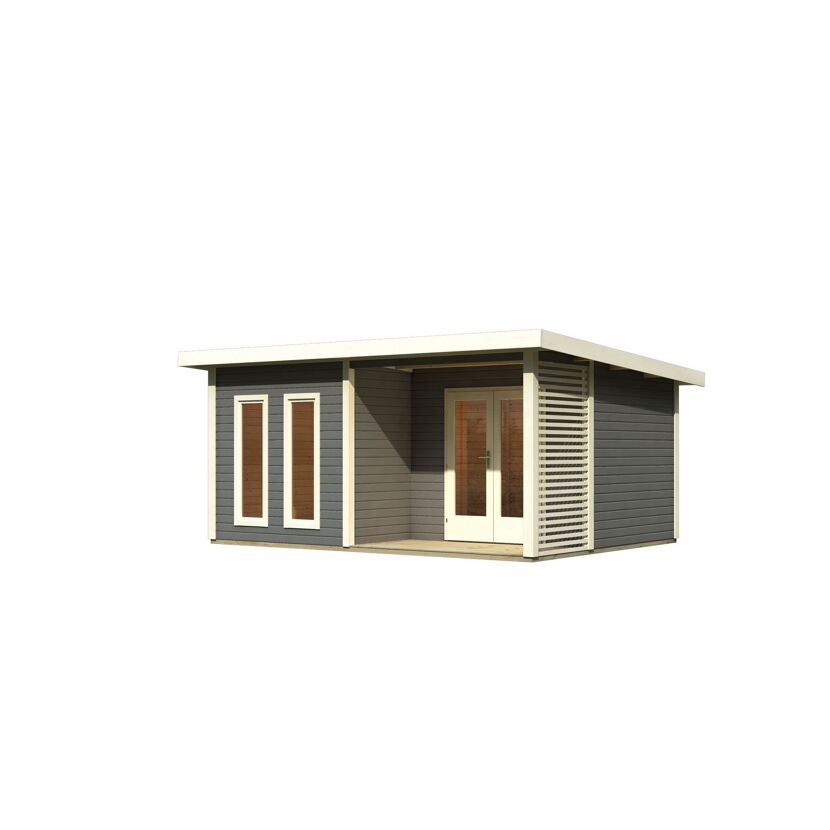 Modernes Gartenhaus mit Terrasse