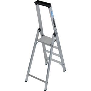 Stehleiter 'Stabilo' aluminium 4 Stufen, Standhöhe 95 cm