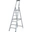 Stehleiter 'Stabilo' aluminium 7 Stufen, Standhöhe 165 cm