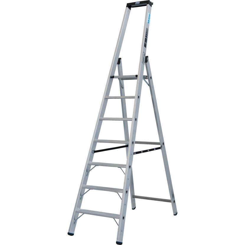 Stehleiter 'Stabilo' aluminium 7 Stufen, Standhöhe 165 cm