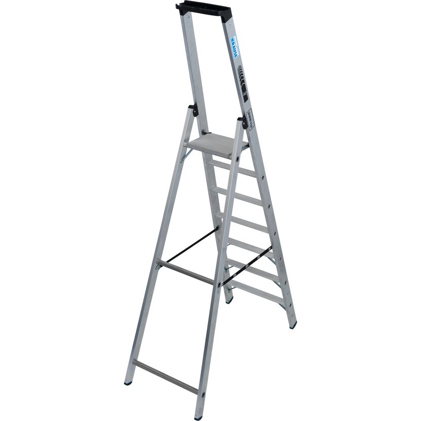 Stehleiter 'Stabilo' aluminium 7 Stufen, Standhöhe 165 cm