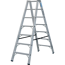 Doppelleiter 'Stabilo' aluminium 2 x 7 Stufen, Standhöhe 120 cm