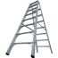 Doppelleiter 'Stabilo' aluminium 2 x 8 Stufen, Standhöhe 140 cm