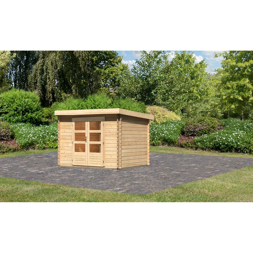 Gartenhaus aus Holz mit Doppeltür