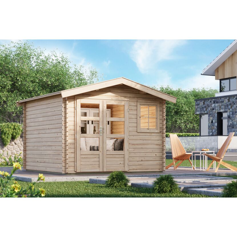 Gartenhaus 'Selsingen 3 naturbelassen 320 x 239 x 320 cm
