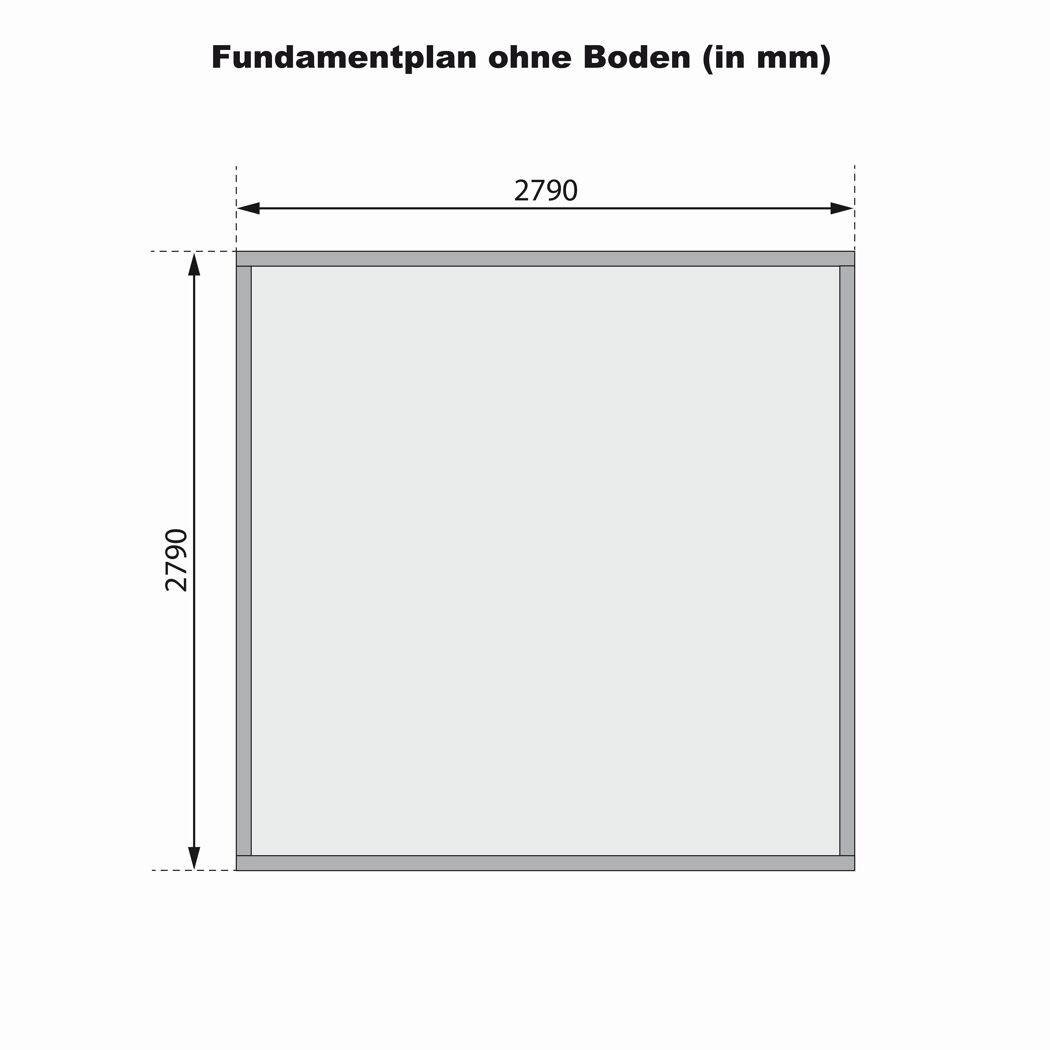 Gartenhaus 'Selsingen 3 naturbelassen 320 x 239 x 320 cm