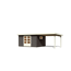 Gartenhaus-Set 'Ahrensburg 5' terragrau mit Anbaudach 706 x 217 x 333 cm