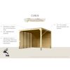 Holzpavillon Cubus mit Flachdach