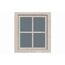 Holzfenster mit vier Glasscheiben