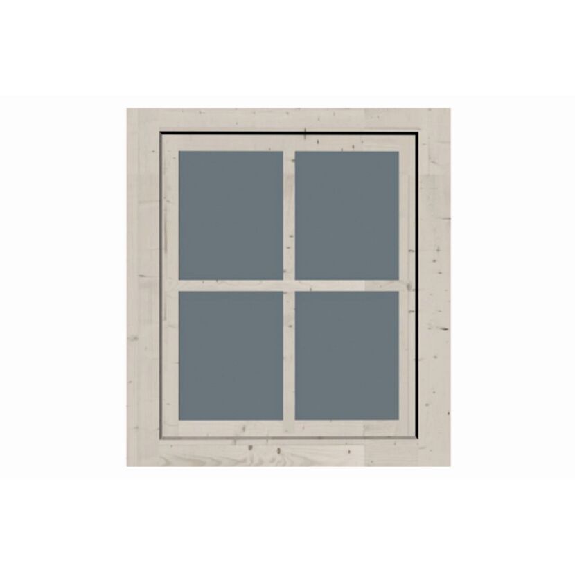 Fenster elfenbeinfarben 69 x 80 cm