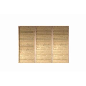 Rückwand für Einzelcarport naturbelassen 250 cm