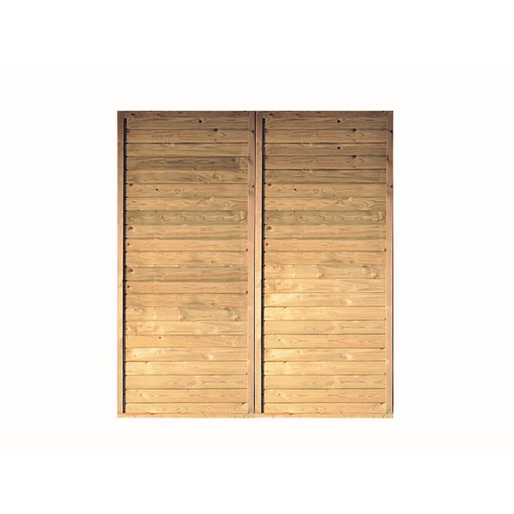 Doppelte Gartentür aus Holz