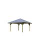 Holzpavillon mit Dach