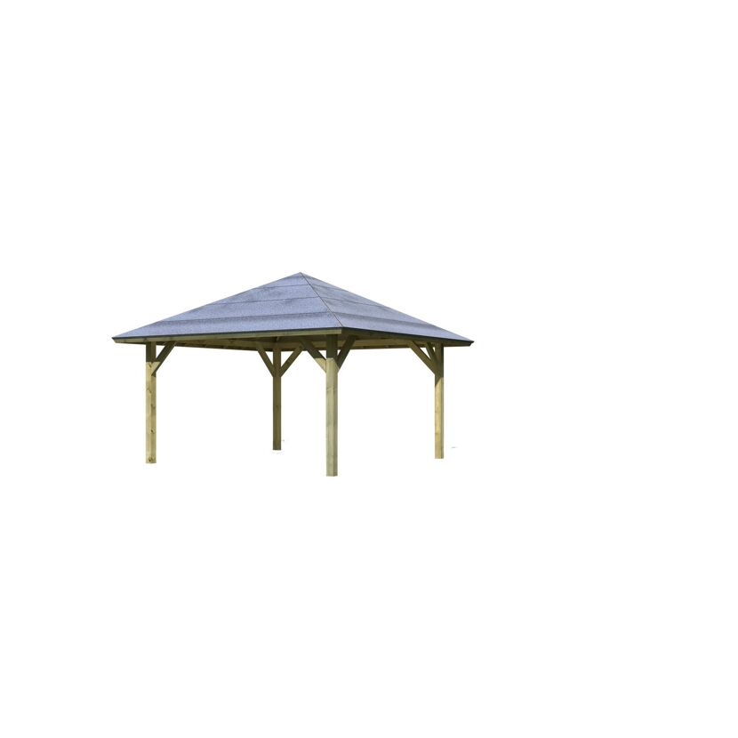 Holzpavillon mit Dach