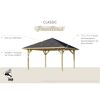 Gartenpavillon aus Holz mit Dach