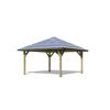 Holzpavillon mit Dach