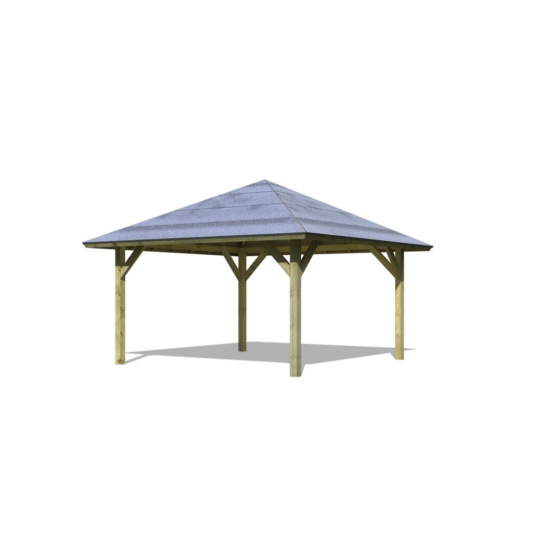Holzpavillon mit Dach