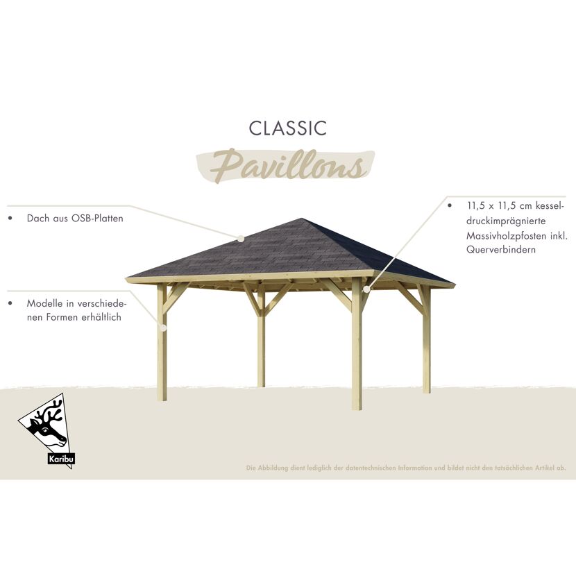 Gartenpavillon aus Holz