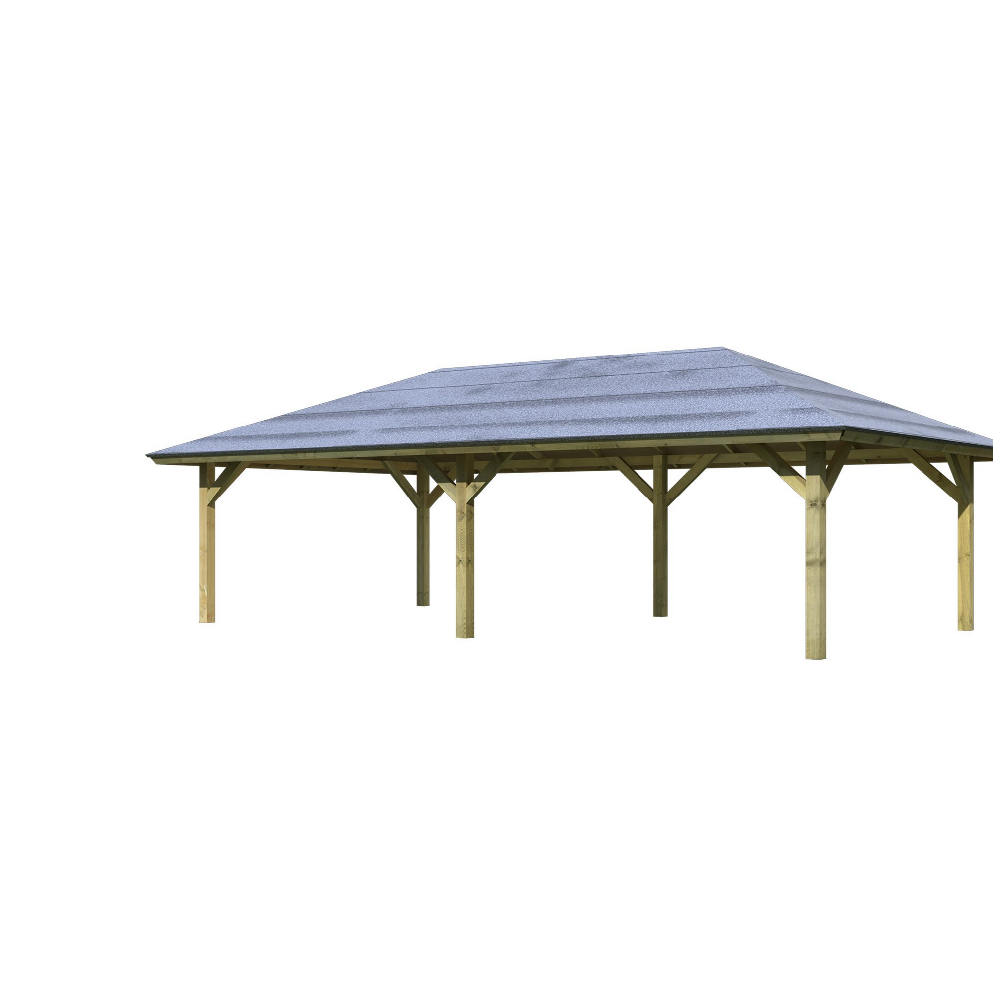 Carport 'Kirn 2' naturbelassen 359 x 706,5 cm + product picture