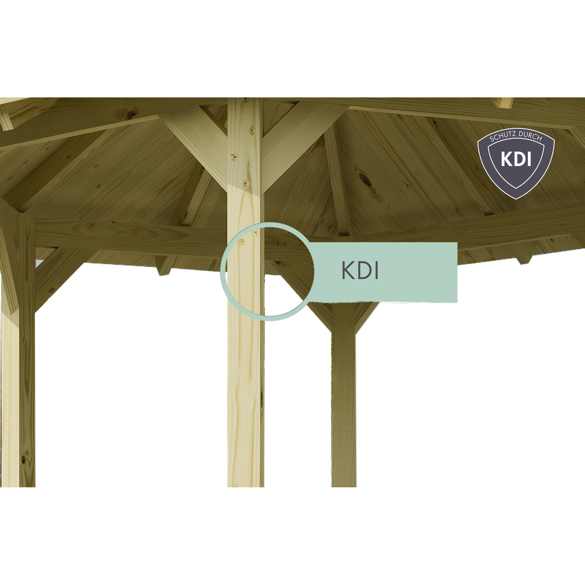 Carport 'Kirn 2' naturbelassen 359 x 706,5 cm + product picture