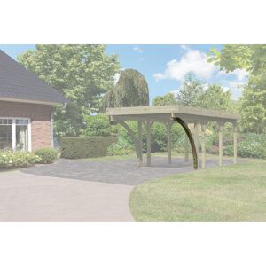 Einfahrtsbogen-Set für Carport naturbelassen 2 Stück