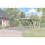 Einfahrtsbogen-Set für Carport naturbelassen 2 Stück
