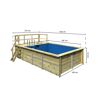 Holzpool mit Leiter