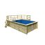 Holzpool mit Holzterrasse und Leiter