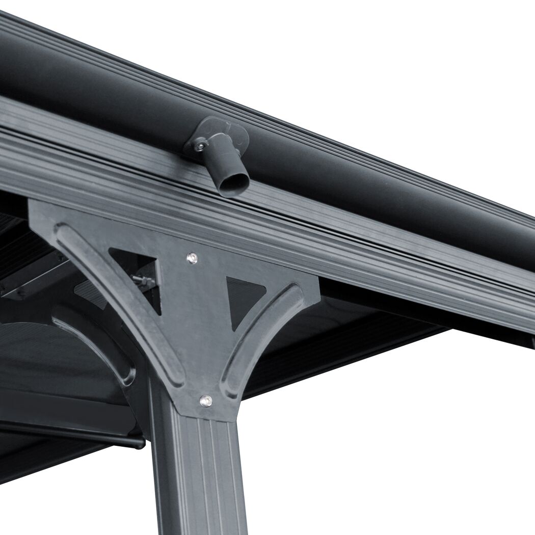Einzelcarport 'Eco' anthrazit 503 x 300 x 232 cm