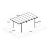 Einzelcarport 'Eco' anthrazit 503 x 300 x 232 cm